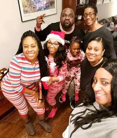 Brian Tyree Henry with his sisters