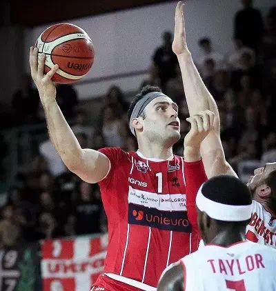 Dane DiLiegro during a basketball match