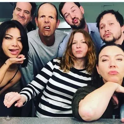 Ginger Gonzaga with the Groundlings members