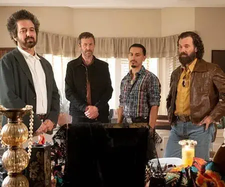 Goya Robles with Chris O'Dowd and Sean Mackenzie Bridgers in Get Shorty