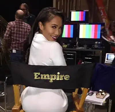 Hazel Renee on the Set of Empire