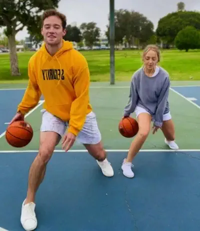 Joey Roppo in a TikTok Video with his sister Corrina