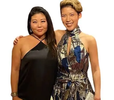 Monique Kim with her sister Mina Kim