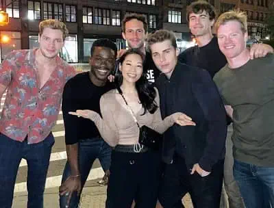 Rob Heaps with cast of Partner Track