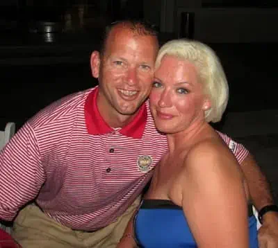 Robyn Griggs with her husband Mark Wiley in 2012