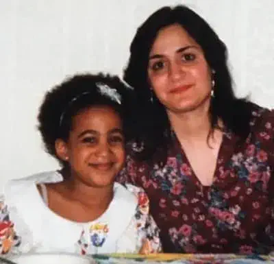 Sophia Nomvete with her mother