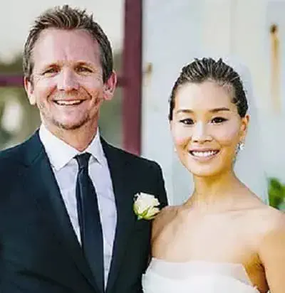 Alicia Hannah Kim with husband Sebastian Roché