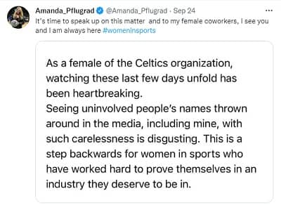 Amanda Pflugrad's Tweet