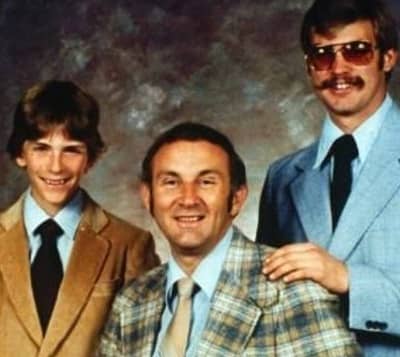 David Dahmer with his father Lionel Herbert Dahmer and brother Jeffrey Dahmer