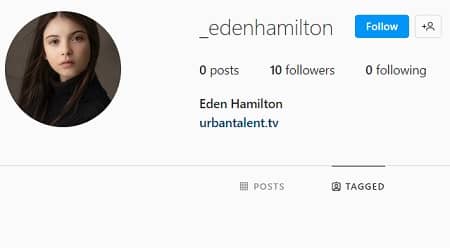 Eden Hamilton Instagram account