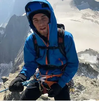 Freddie Thorp doing mountain climbing