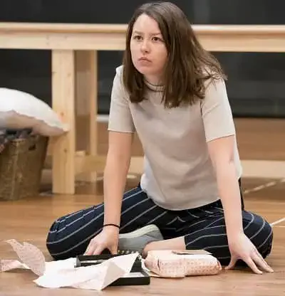 Liv Hill in Top Girls rehearsals