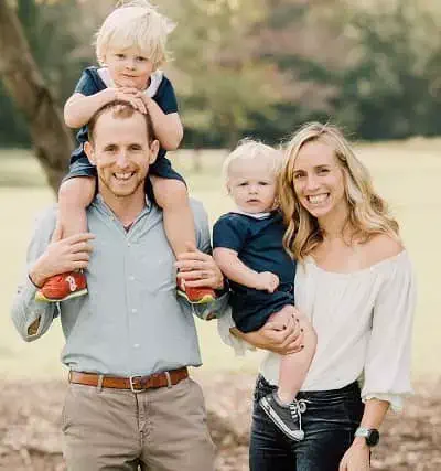 Richie Fletcher and Eliza Fletcher with their kids