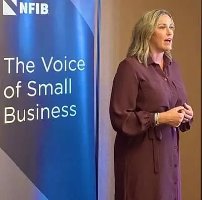 Tiffany Smiley speaking for small businesses