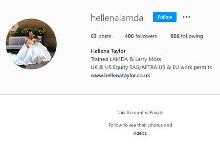 Hellena Taylor Instagram account