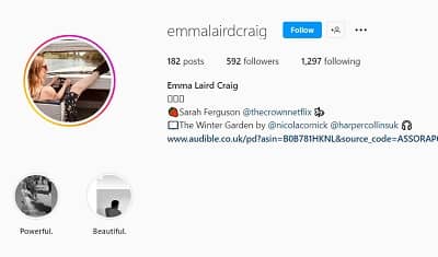 Emma Laird Craig Instagram account