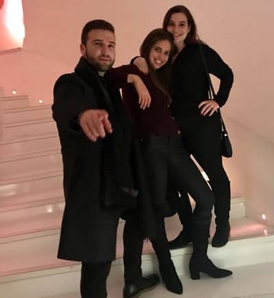 Joey Ben Zvi with his sisters