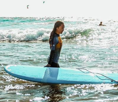 Naomi J Ogawa surfing