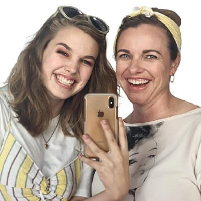 Teagan Croft with her mother Rebecca McNamee