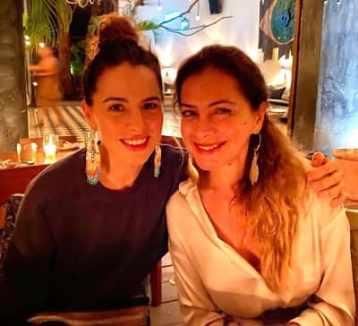 Melia Kreiling with her mother Katia Dimopoulou