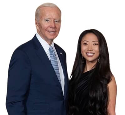 Tiffany Fong with American President Joe Biden