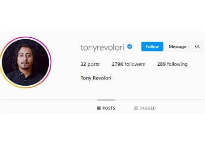 Tony Revolori Instagram account