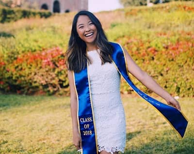 Allison Hsu on her college graduation day