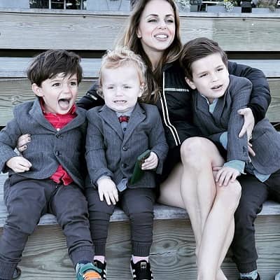 Ana Walshe with her kids