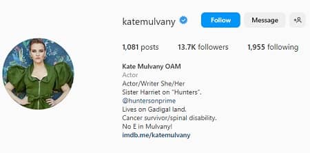 Kate Mulvany Instagram