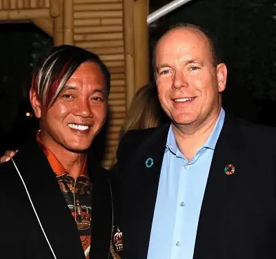 Stephen Hung with Prince of Monaco Albert II