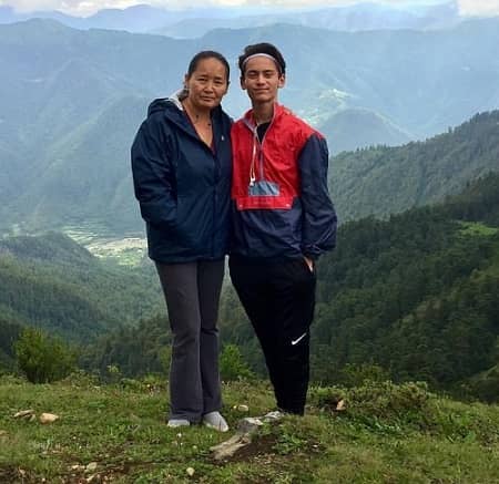Tenzing Norgay Trainor with his mother