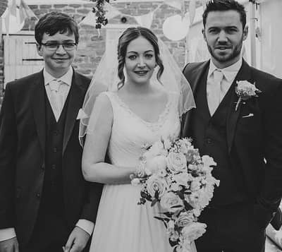 Tom Ainsley with his sister Charlotte and brother Nathan