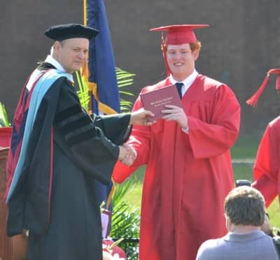 Buster Murdaugh on graduation day