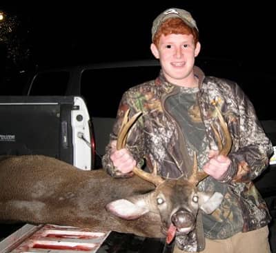 Buster Murdaugh with the deer he hunted
