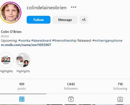 Colin O'Brien Instagram