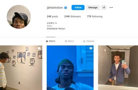 Jahi Di'Allo Winston instagram account