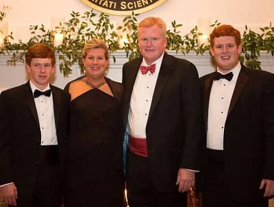Maggie Murdaugh with her husband and sons