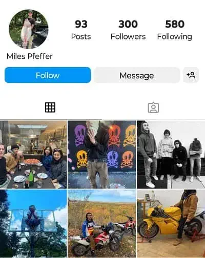 Miles Pfeffer Instagram