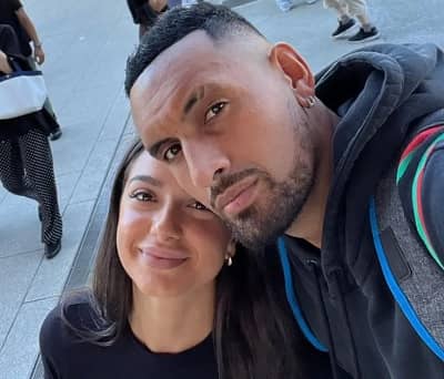 Nick Kyrgios with his new partner Costeen Hatzi