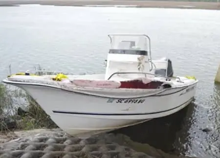 The boat on which Mallory Beach died