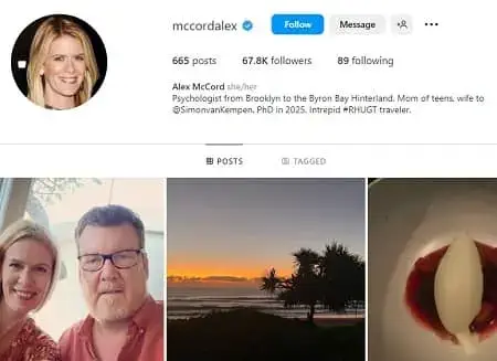 Alex McCord Instagram