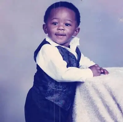 Alistair Nwachukwu childhood photo