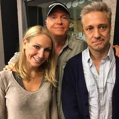 Alli Breen with Tom and Comedian Nick Griffin