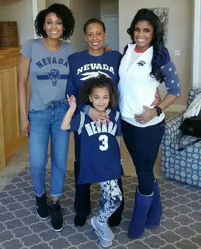 Danyelle Sargent with her mother, sister and daughter