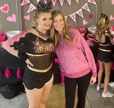 Tristyn Bailey with her mother