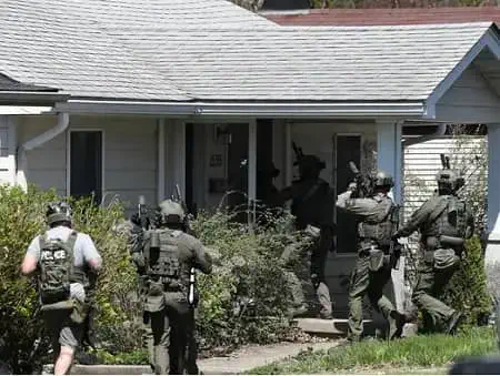 SWAT Team at Connor Sturgeon home