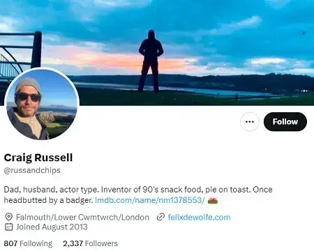 Craig Russell Twitter