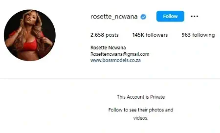 Rosette Ncwana Instagram