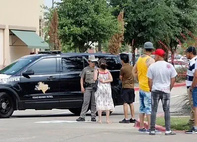 Scenes at Texas Mall Shooting