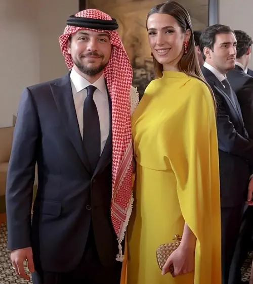 Rajwa Al Saif and Crown Prince Hussein